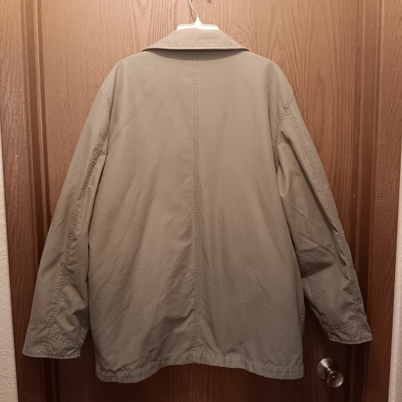 Eddie Bauer Men's Olive Green Canvas Barn Coat Chore Field Jacket Size Large - Picture 6 of 11